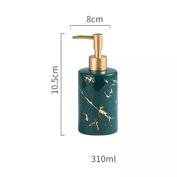 Marbled Ceramic Hand Sanitizer Bottle - Stylish Lotion Dispenser - Image 6