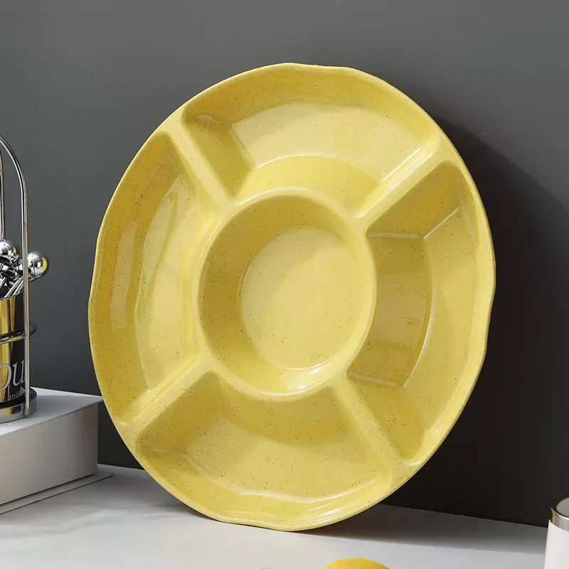 Flower-Shaped 5-Compartment Snack Tray - Image 6