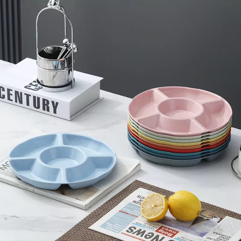 Flower-Shaped 5-Compartment Snack Tray - Image 5