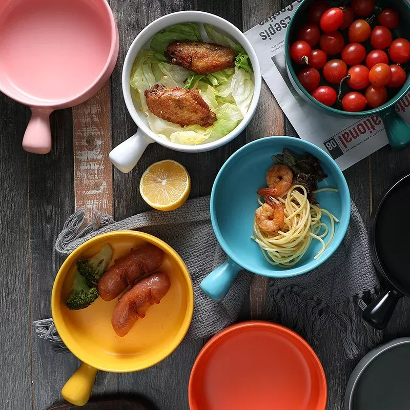 Nordic Ceramic Single Handle Bowl - Image 5