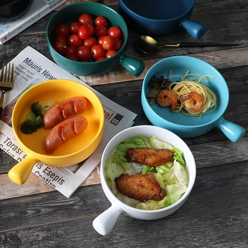 Nordic Ceramic Single Handle Bowl - Image 4