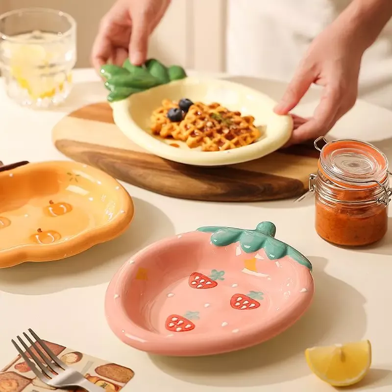 Hand-Painted Ceramic Fruit and Snack Bowls - Image 3