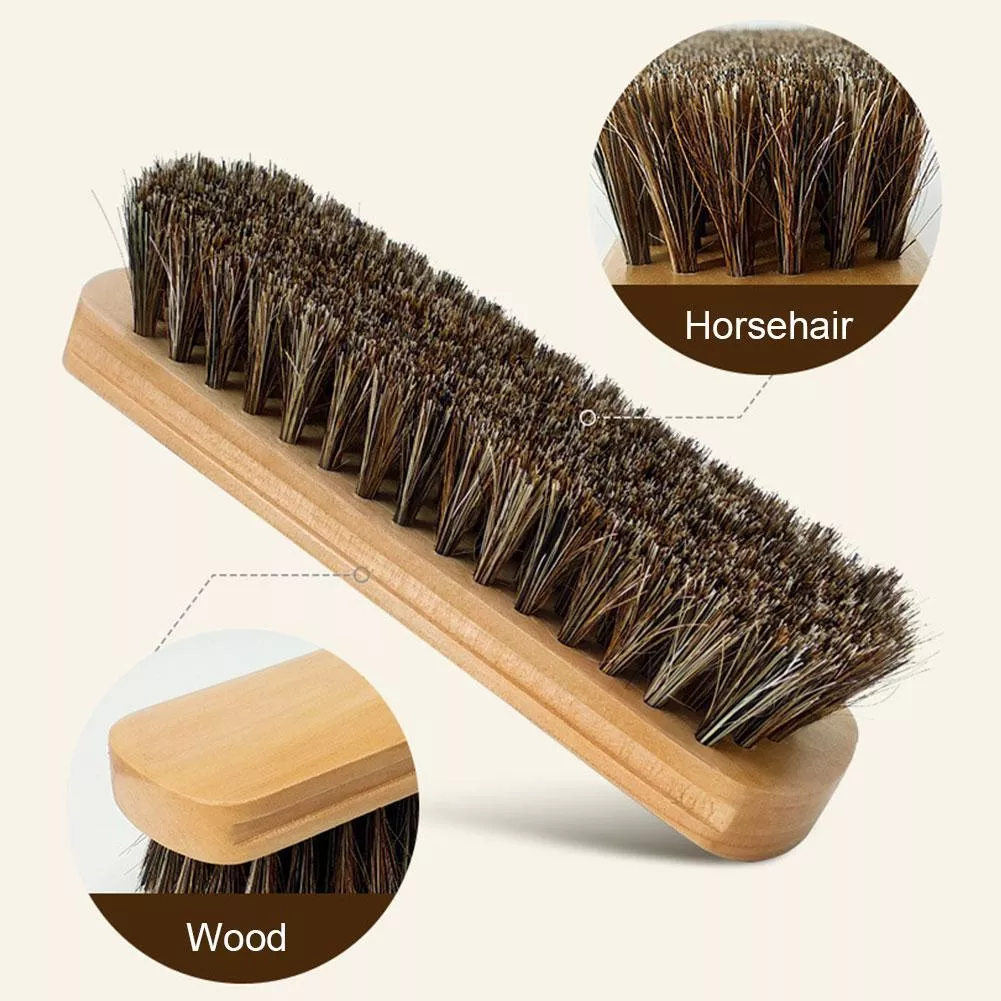 Soft Horsehair Leather Cleaning Brush for Car Interior Detailing - Image 3