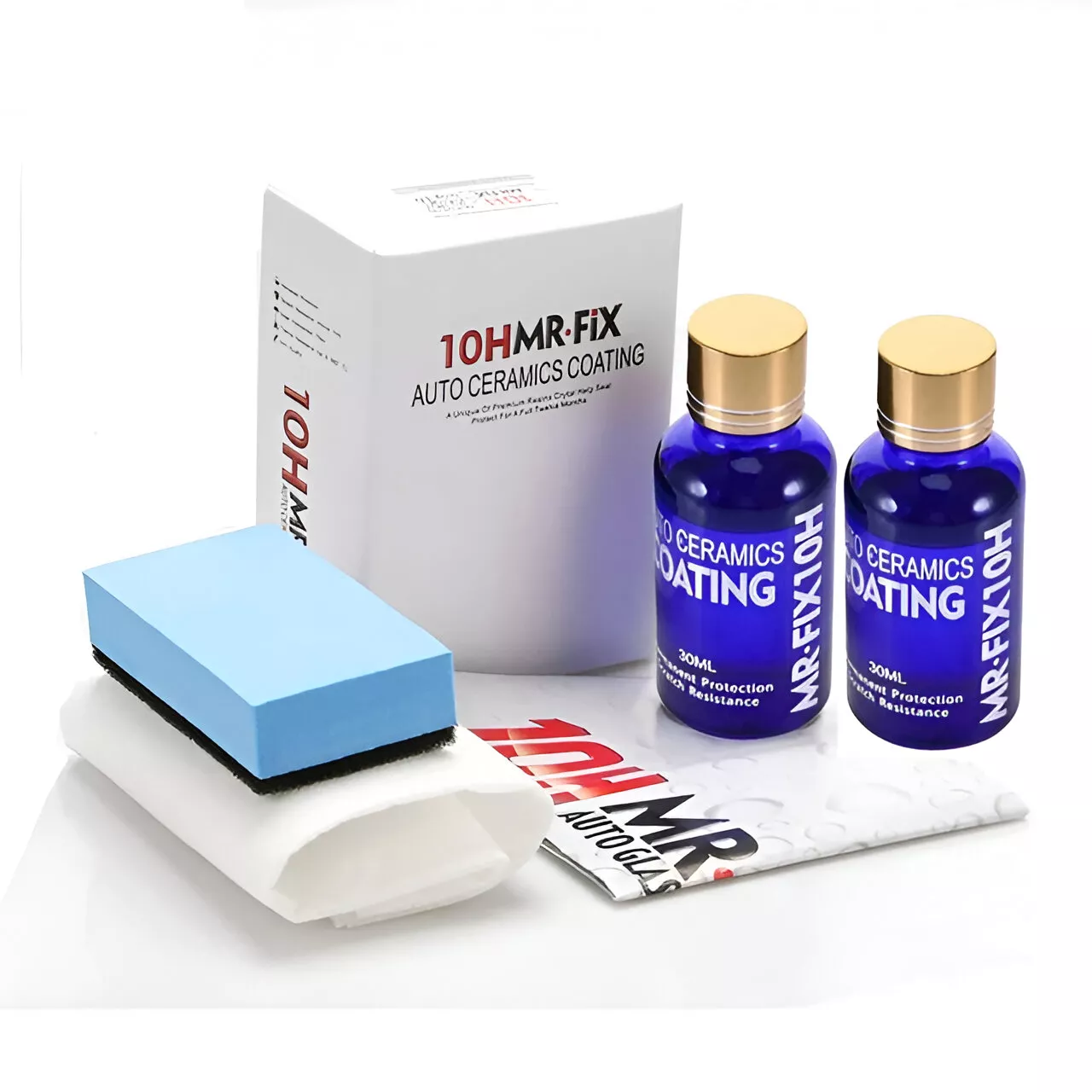 2Pcs 30ml 10H Ceramic Glass Coat Hydrophobic Car Paint Protection Polish