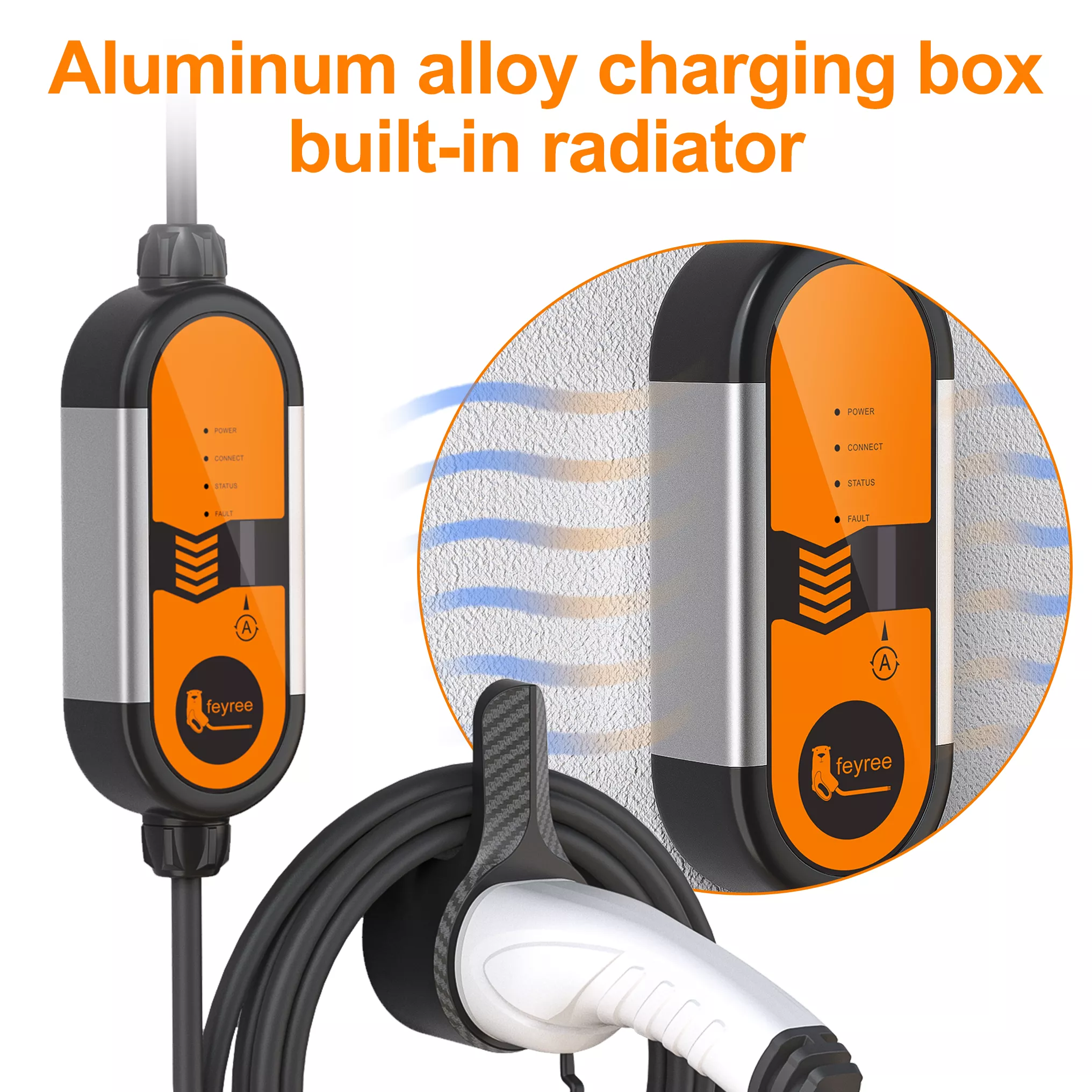 Portable EV Charger - 16A, 3.5KW Fast Charge with 16ft Cable, Type1 & Type2 - Image 3