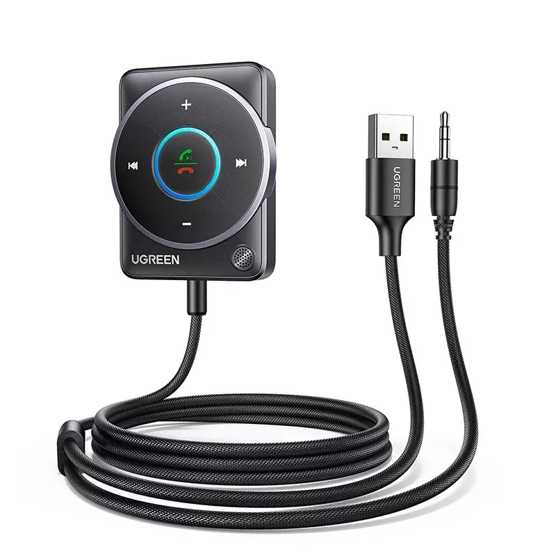 Bluetooth 5.4 Car Receiver Adapter with Mics and Noise Cancellation, USB AUX - Image 7