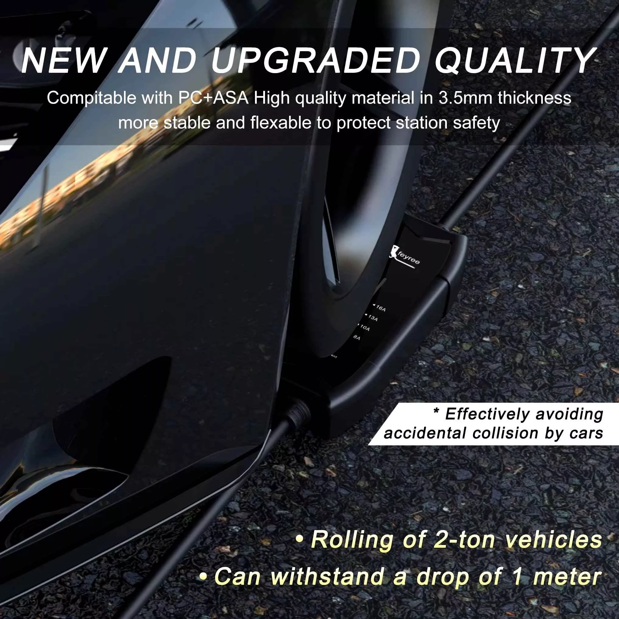 Portable EV Charger 16A, Level 2, 3.5kW, 11.5ft Cable, Home & On-the-Go - Image 4