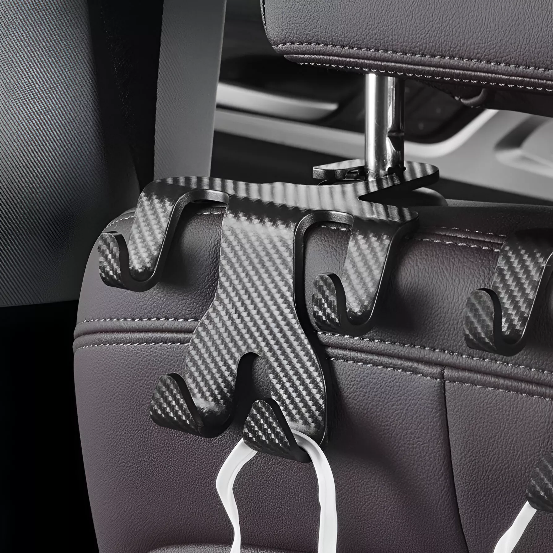 Car Phone Holder with Headrest Hook – Multifunctional Storage Accessory - Image 4