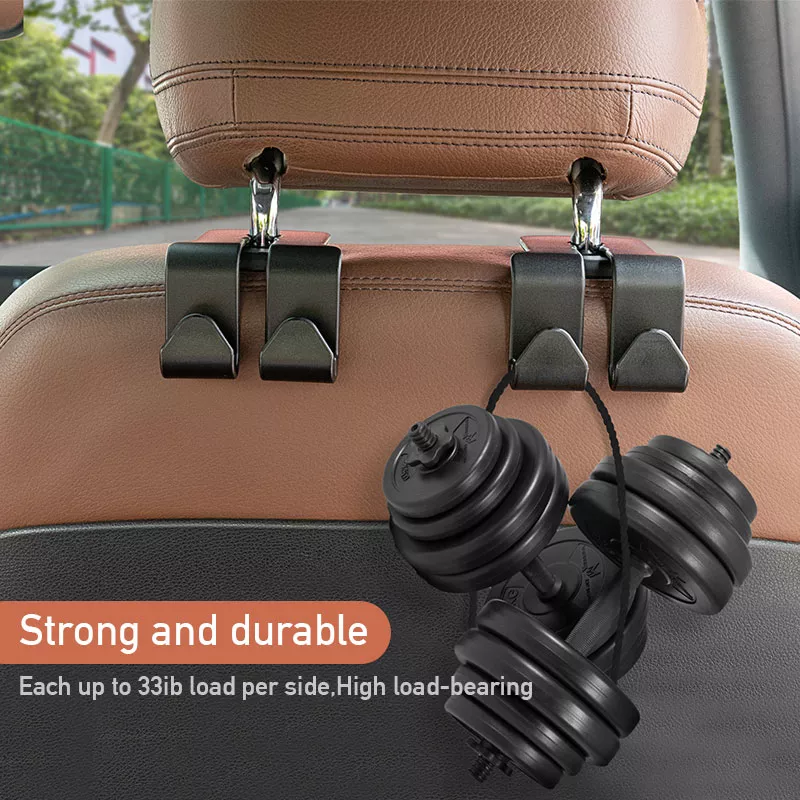 Universal Car Seat Back Hooks – Interior Hanger for Bags, Clothes & Accessories - Image 3
