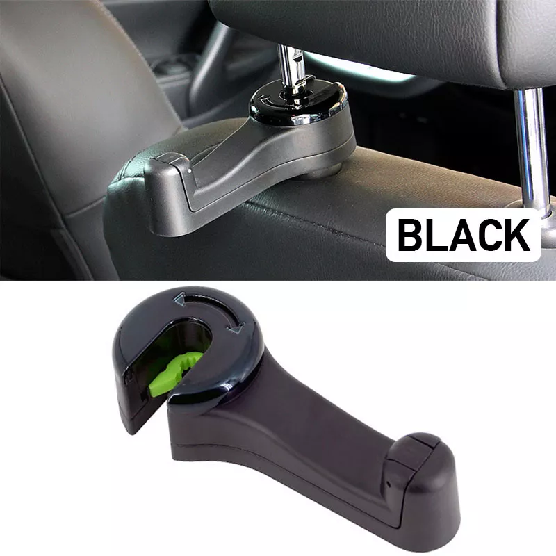 Universal Foldable Car Headrest Hook with Phone Holder for Bags and Clothes - Image 7