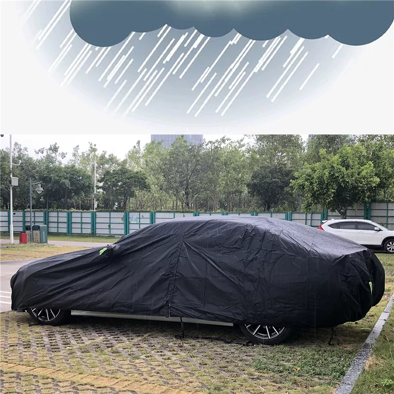 Universal SUV/Sedan Waterproof Full Car Cover with Zipper Design - Image 4