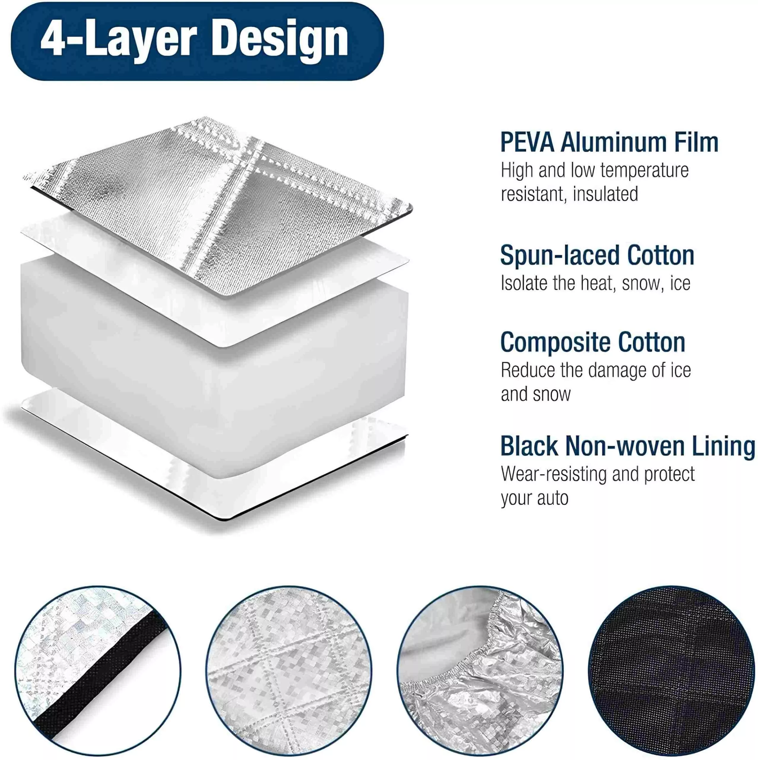 Magnetic Windshield Snow Cover and Sunshade – All-Season Frost Protection - Image 9