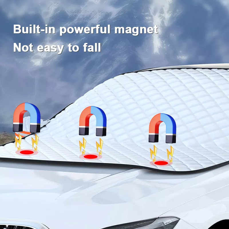 Magnetic Windshield Snow Cover and Sunshade – All-Season Frost Protection - Image 3