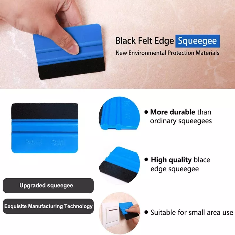 Car Vinyl Wrap Squeegee Tool with Suede Felt Edge - Image 4