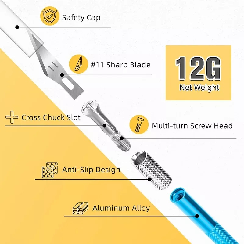 Car Vinyl Wrap & Tint Film Tool Kit with Safety Cutter and Squeegee - Image 4