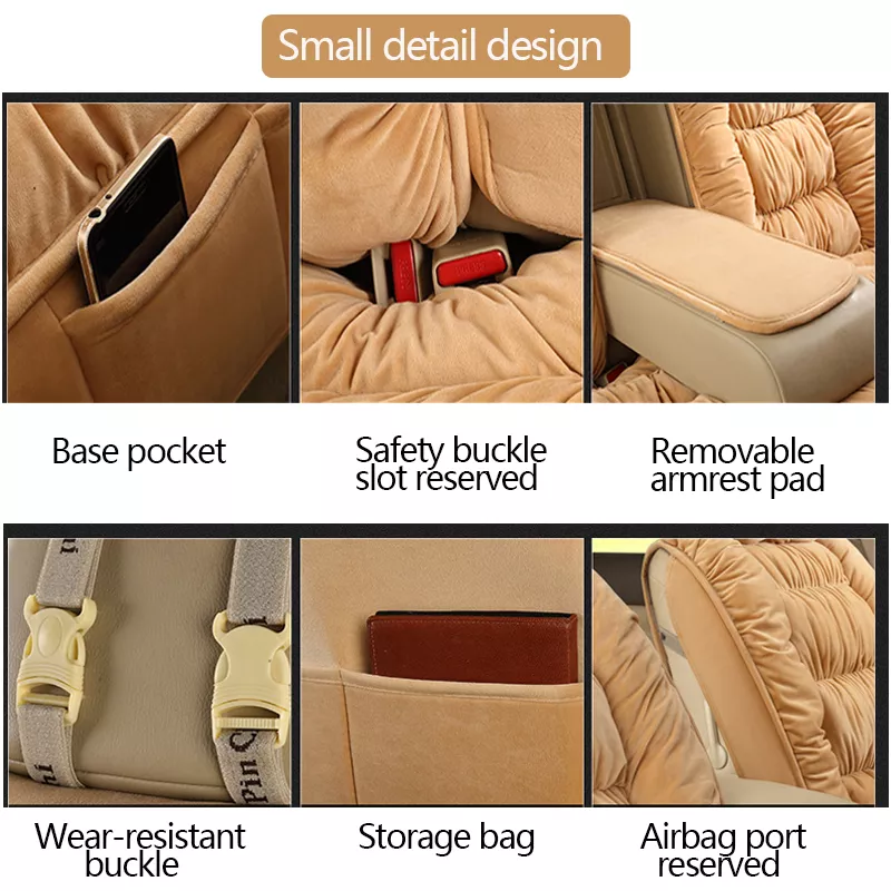 Plush Car Seat Covers for Winter - Image 3