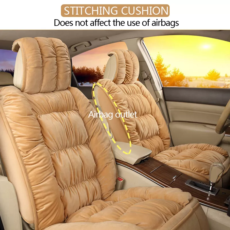 Plush Car Seat Covers for Winter - Image 2