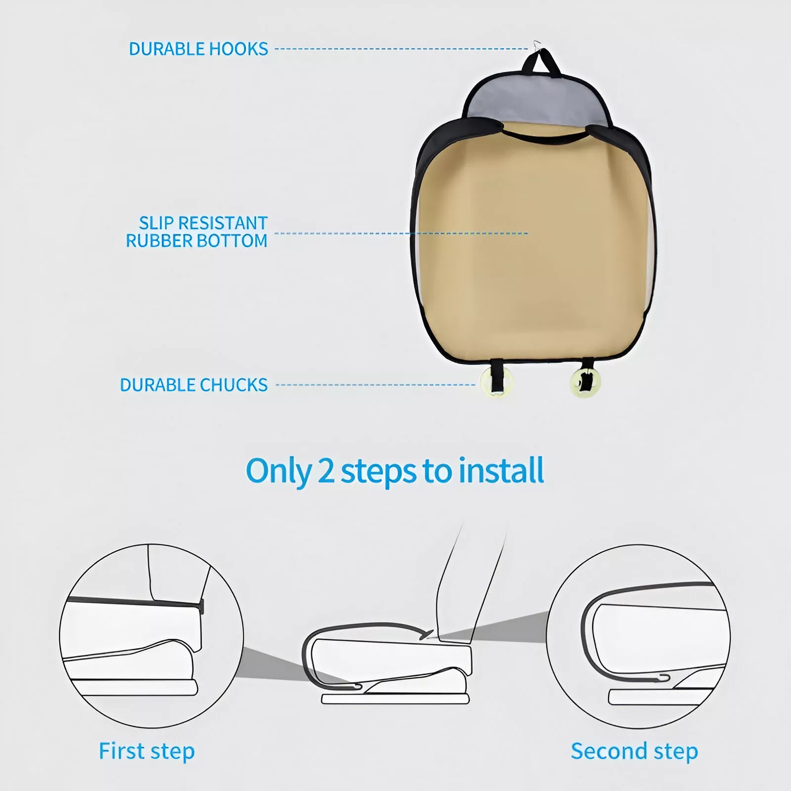 Luxury PU Leather Universal Car Seat Cover - Image 7