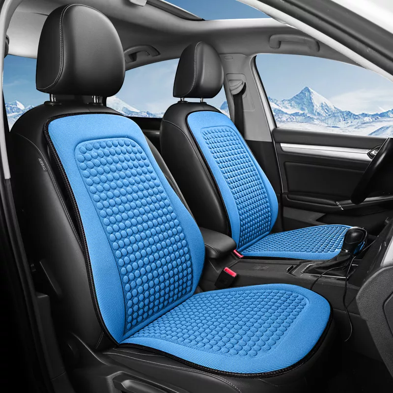 Breathable Ice Silk Car Seat Cover Front and Rear Cushion - Image 3