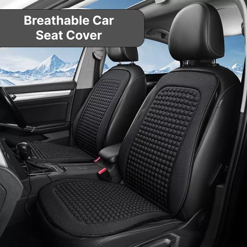 Breathable Ice Silk Car Seat Cover Front and Rear Cushion - Image 2