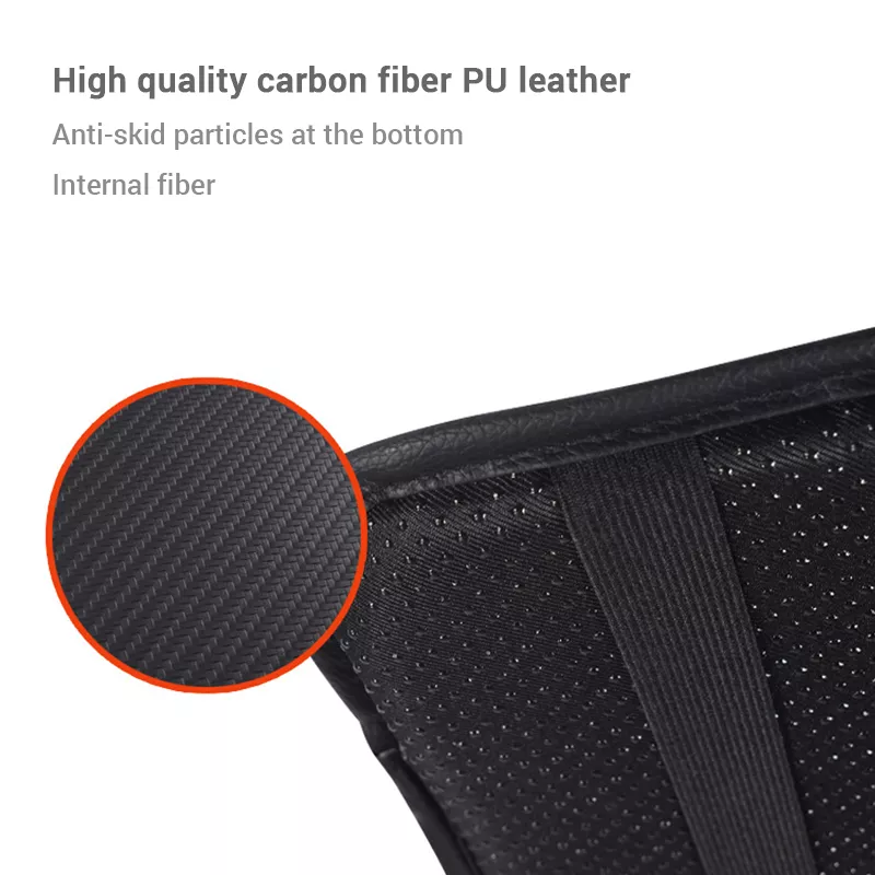 Universal Carbon Fiber Leather Armrest Pad – Waterproof Car Elbow Support Cushion - Image 5