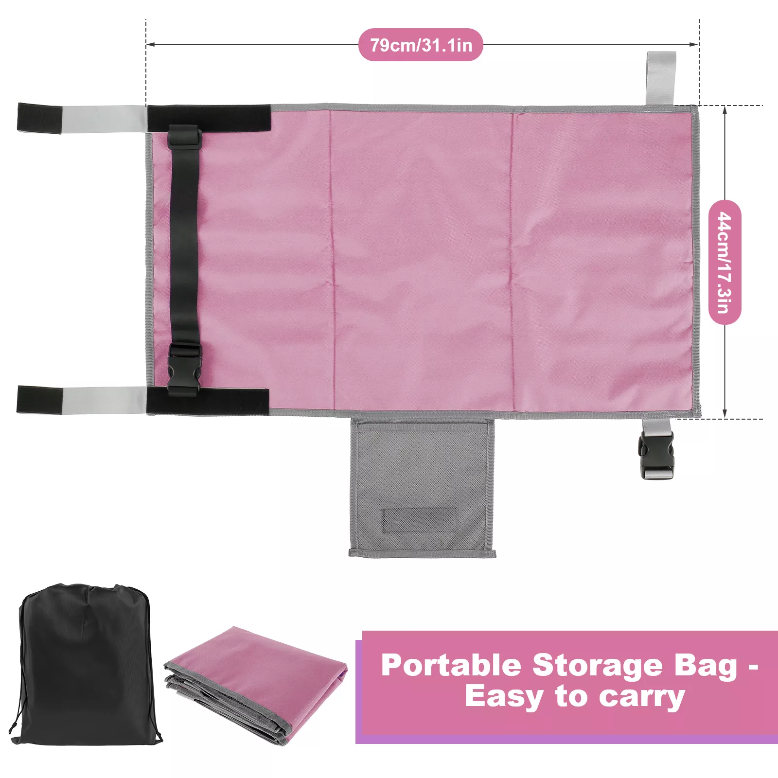 Kids Travel Airplane Bed with Storage Bag - Portable Seat Extender for Travel - Image 6