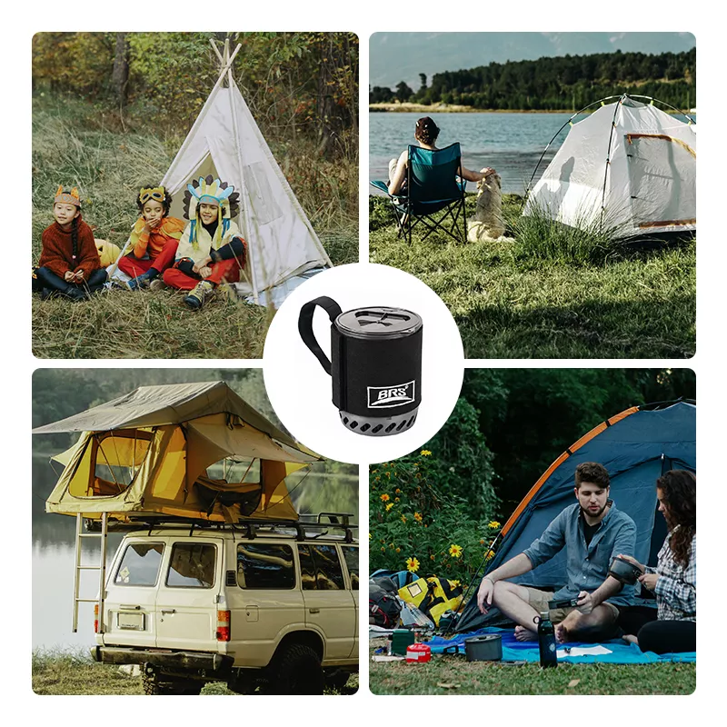 Ultralight Portable Outdoor Camping Stove with Integrated Heat Collecting Pot - Image 6