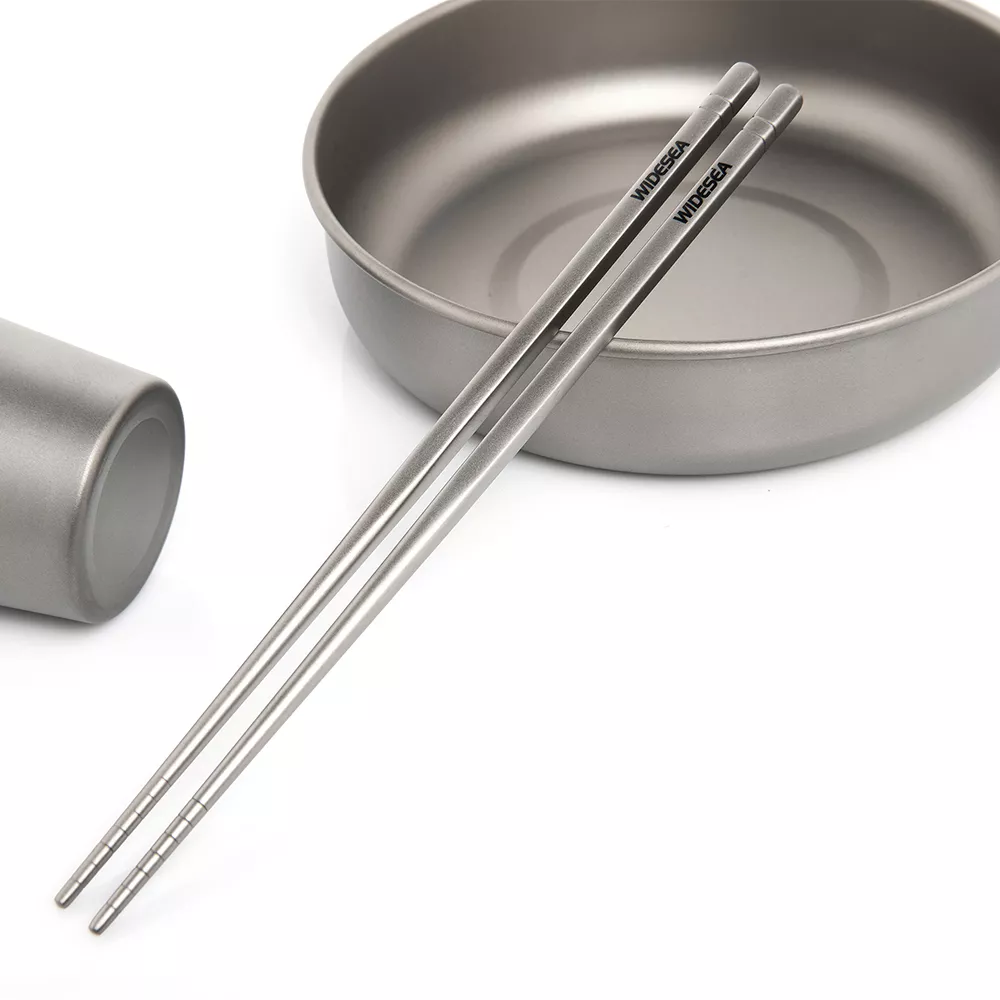 Portable Titanium Chopsticks for Camping, Hiking & Travel - Image 5