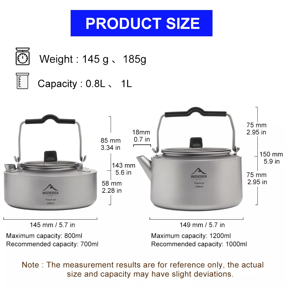 Portable Titanium Camping Kettle for Hiking, Tea & Coffee - Image 7