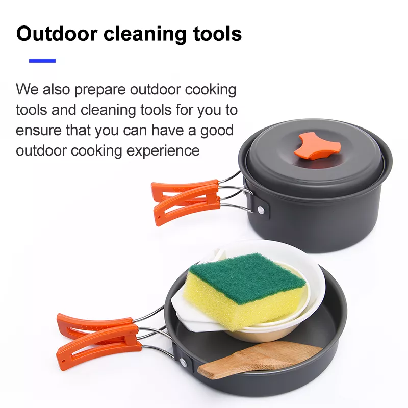 Camping Cookware and Tableware Set - Lightweight Outdoor Cooking Equipment - Image 3