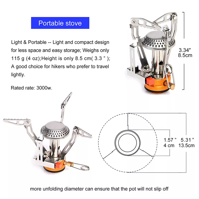 Portable Camping Gas Stove Heater – Compact Outdoor Survival Burner - Image 4