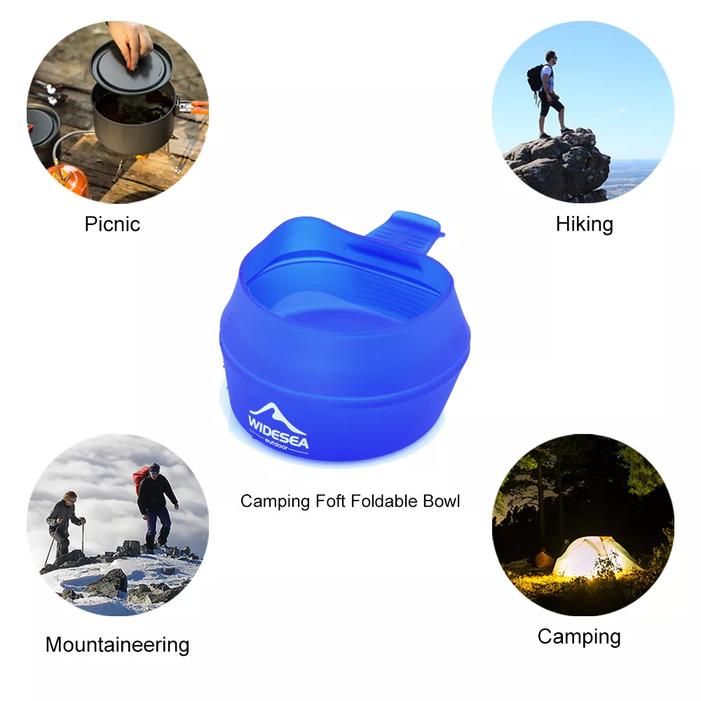 250ml Portable Folding Outdoor Cup with Handle for Camping and Hiking - Image 2