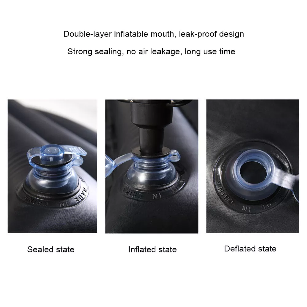 Universal Inflatable Car Travel Mattress with Pillows for Back Seat and Camping - Image 4