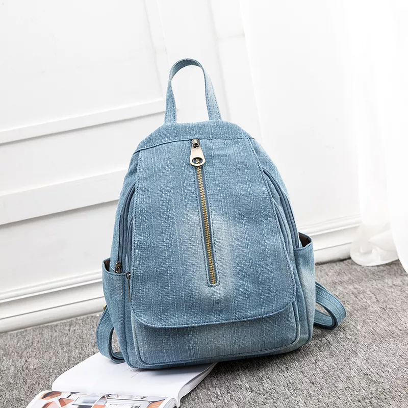 Luxury Denim Backpack for Women - Image 2