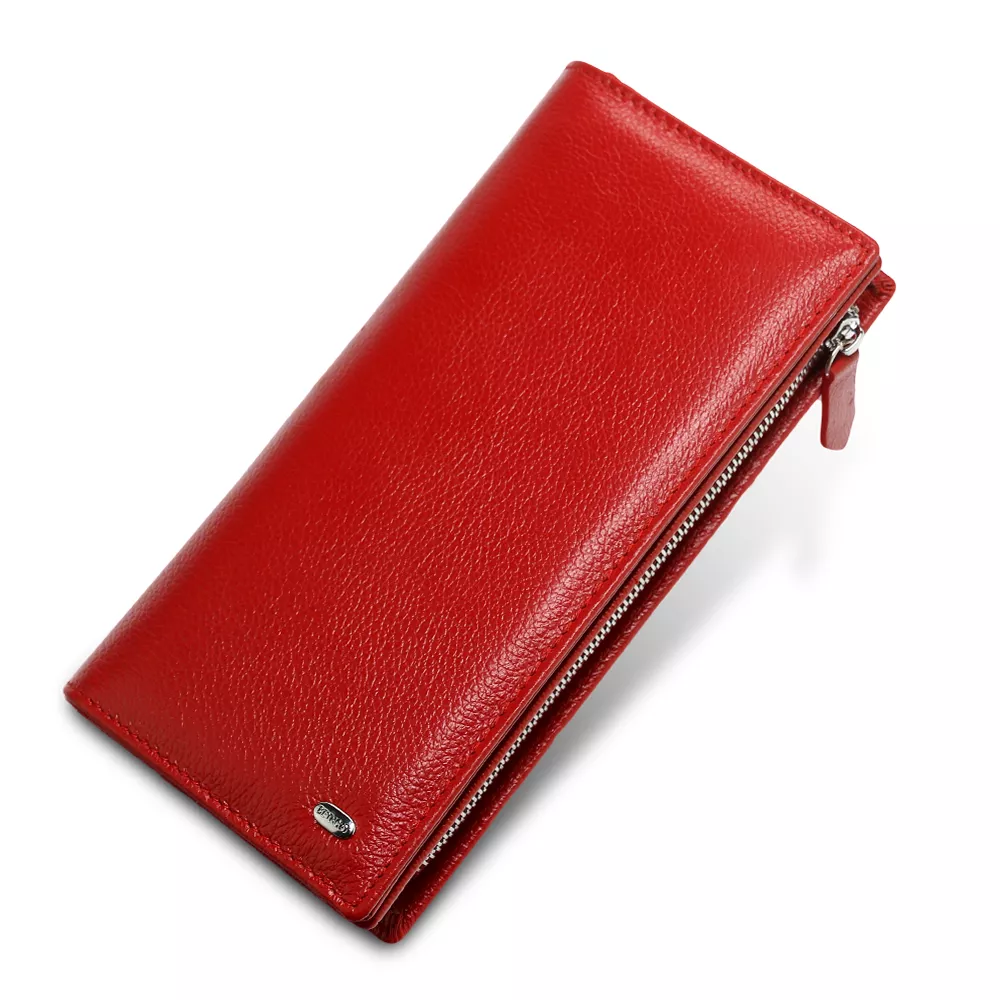 Elegant Long Leather Wallet for Women - Image 2