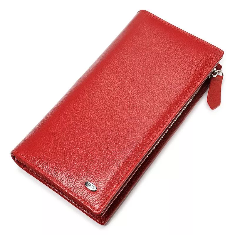 Elegant Long Leather Wallet for Women