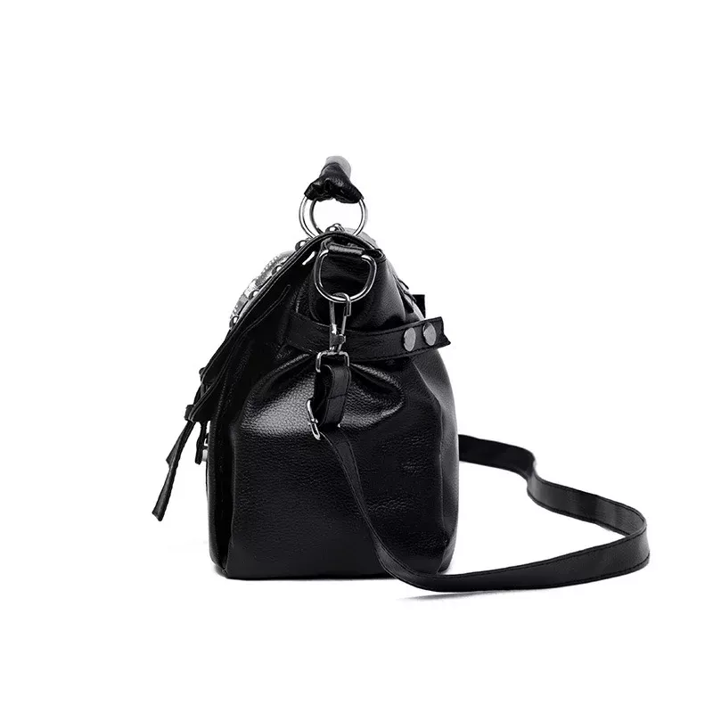 Elegant Punk Style Skull Tote Bag - Image 8