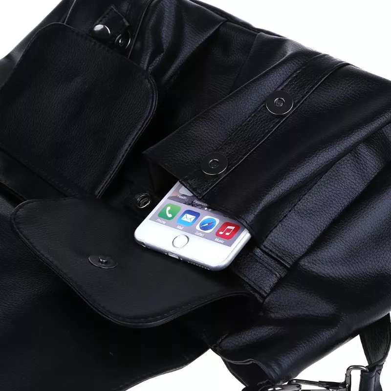 Elegant Punk Style Skull Tote Bag - Image 4