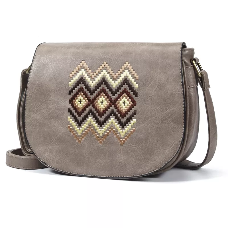 Fashionable Embroidered Shoulder Bag for Women - Versatile Crossbody Purse - Image 4