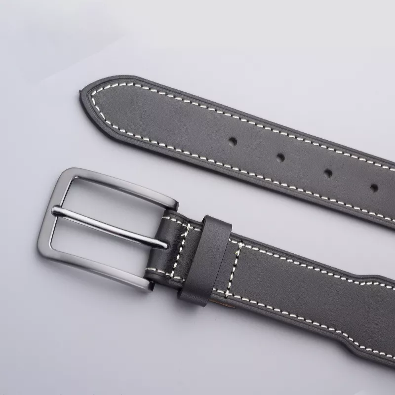 Classic Men's Canvas Tactical Belt with Leather Tip - Image 4