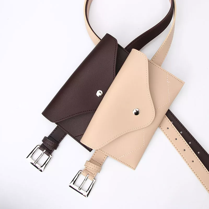 Women's Punk Geometric Belt with Bag - Image 3