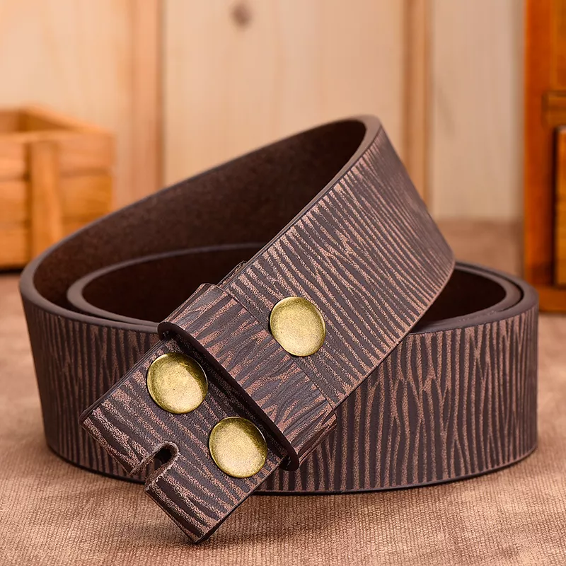 Genuine Leather Belt Without Buckle - Image 4