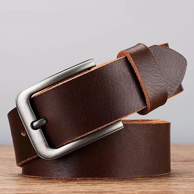 Men's Top Layer Leather Vintage Belt