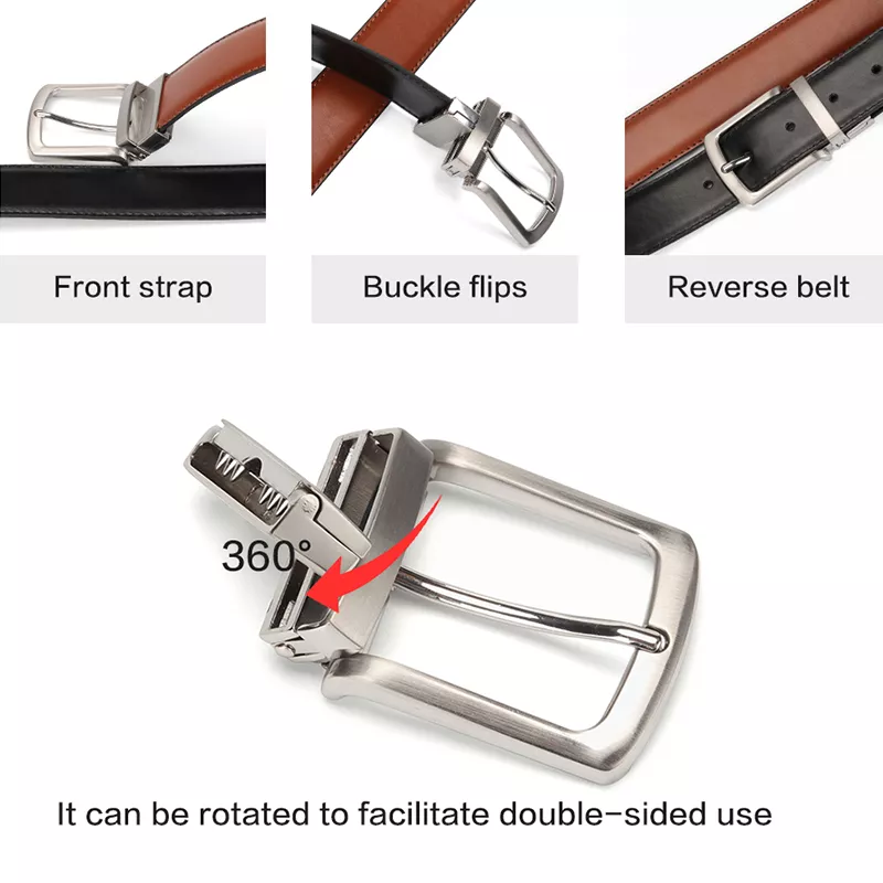 Reversible Leather Belt for Men - Image 5