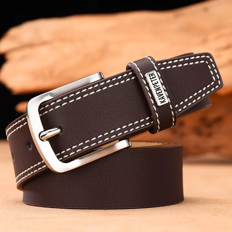 Men's Genuine Leather Designer Belt - Image 3