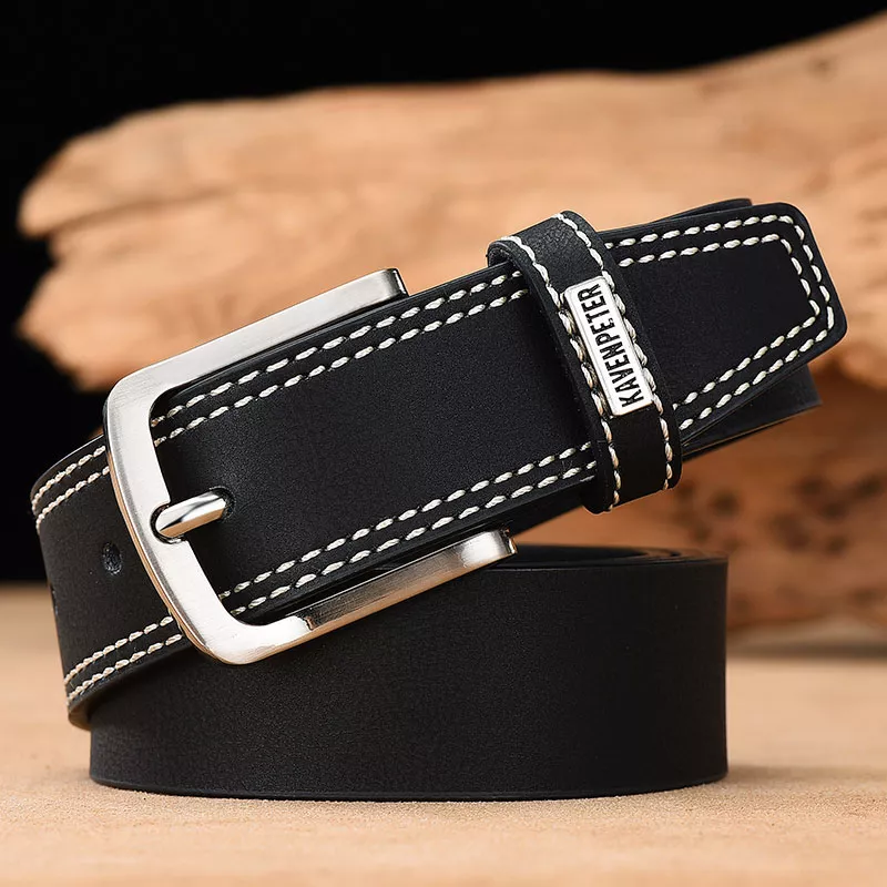 Men's Genuine Leather Designer Belt - Image 4