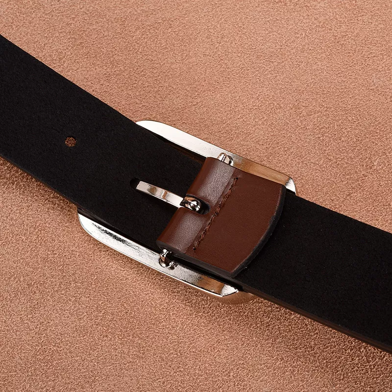 Luxury Brown Genuine Leather Men's Belt - Image 6