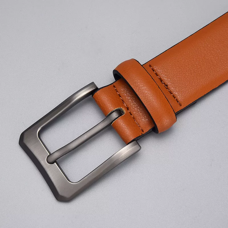 Luxury Brown PU Leather Belt - Image 3