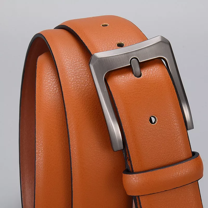 Luxury Brown PU Leather Belt - Image 4