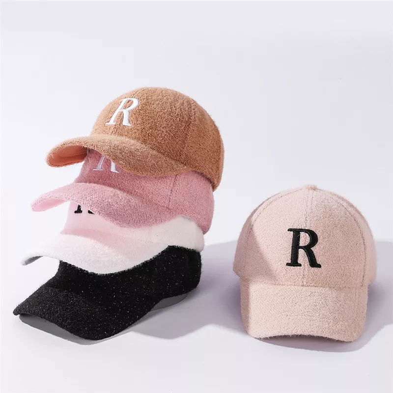 Cozy Winter Letter Embroidery Baseball Cap – Warm Casual Mink Plush Hat - Image 7